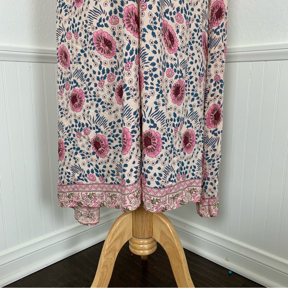 Natalie Martin Marlin Dress Boho Size M Floral Midi Tassel - Picture 7 of 17